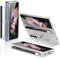 COQUE Galaxy Z Fold 3 5G Hülle, aufklappbare All-Inclusive-Hülle, Stylus Slot klappbare Handyhülle für Samsung Galaxy Z Fold 3 5G-Silber