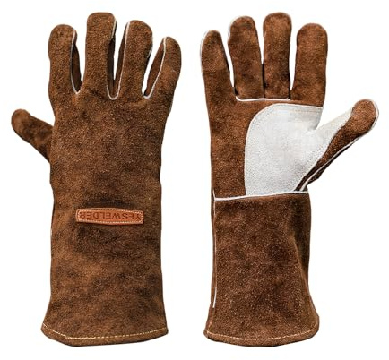 YESWELDER 14-Inch Welding Gloves - Cow Leather