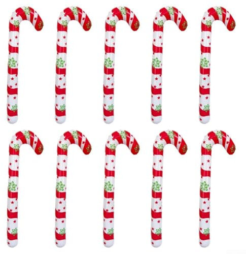 Deliziosi 10 bastoncini di zucchero gonfiabili, perfettamente adatti per la vostra vacanza all'aperto (rosso)