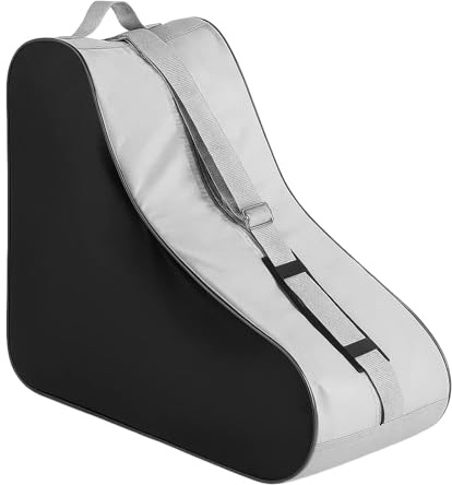 Tniytru Roller Skate Bag, Ice Skate Bag for Skating Enthusiasts, Durable Storage and Transport Solution for Roller and Ice Skates, Black Design