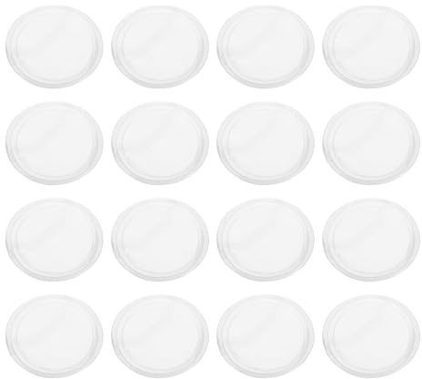 BESPORTBLE Protège-badge Rond en Pvc Haute Transparence et Design Antichoc, Pochette Plastique pour Badge, pour Rangement et Affichage, Lot de 60 Pièces