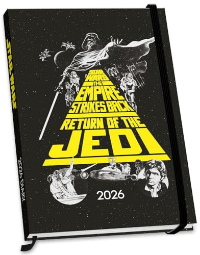 2026 DIARY STAR WARS WEEK TO VIEW HARDBACK A5 DIARY OFFICIAL PRODUCT