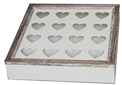 Way Home Store Scatola portabustine tè Shabby 40cm