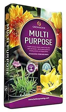 GROWMOOR Multi Purpose Growing Media 75 Litre Garden Compost All Purpose