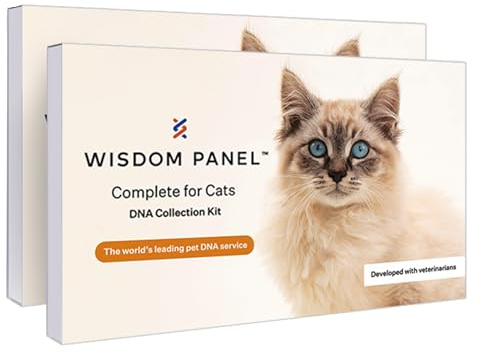 Wisdom Panel Complete: Comprehensive Cat DNA Test kit for 45 Health Genetic Health Conditions, 70+ Breeds and populations, 25+ Traits, Blood Type - Pack of 2