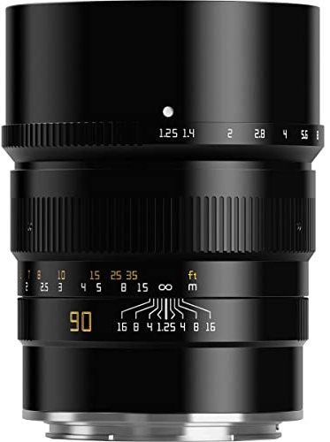 TTArtisan 90mm F/1.25 Metal Bodied Lens Compatible with Hasselblad X1D Mount - Black