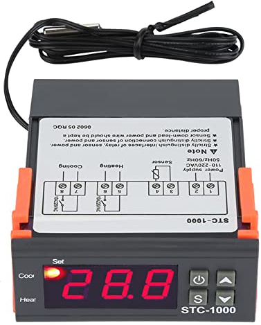 Praktisches Heiz-Kühl-Thermostat, Thermostat, Mehrzweck Zur Temperaturüberwachung, Aquarium, Terrarien, Temperaturregelung, Zoo-Hühner-Inkubator