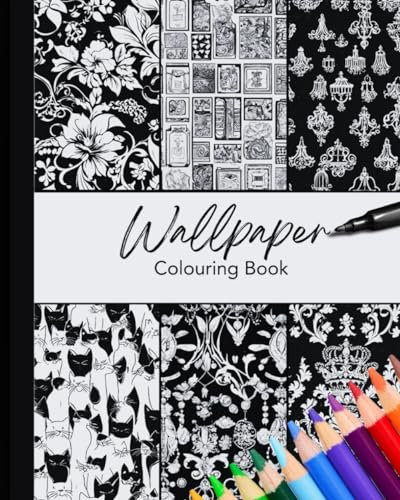 Black and White Wallpaper Pattern Colouring Book