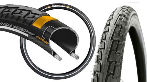 Fahrradreifen Drahtreifen Continental Ride Tour, Cross King, Race King, eRuban Plus 26 28 29 Zoll - MTB, Freeride, City, Touren auch für E-Bike 25-50 km/h (Ride Tour 1.75x28 Zoll)