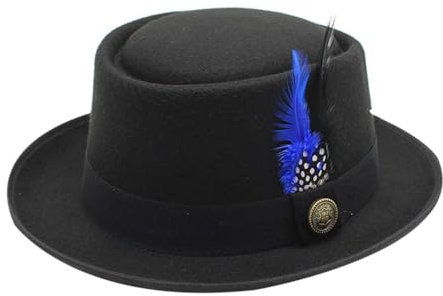Trachtenhut Herren Schwarz Grau Braun Bayerischer Hut Mit Feder Panama Hut Herren Outfit Karneval Bayerischer Fedora Kopfbedeckung Filzhut öSterreich Hut HüTe füR Oktoberfest