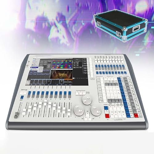 COYEUX Controlador DMX Profesional, Controladores de Luz Stage DJ, Controlador de Pantalla Táctil con CPU I5 de 120 GB, con 12 Puertos de Salida DMX 6144 Canales, Multilenguaje Incorporado