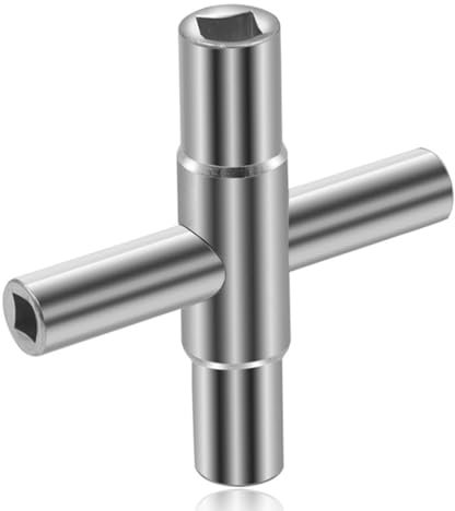 CATOR Chiave quadrata, a 4 vie, dimensioni interne, chiave di sfiato Utilities chiave per cassette elettriche, contatore di energia elettrica, scatola armadio 6,5 mm/7 mm/8 mm/9 mm