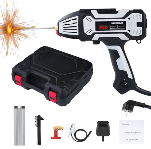 Soldador De Electrodos Inverter, 200A Maquina De Soldar ARC Soldadora Electrodo, 220V/3000W Soldador Inverter IGBT Eléctrico Arc Soldadura De Portátil Dispositivo De Soldadura Para Electrodo 1.6-3.2mm