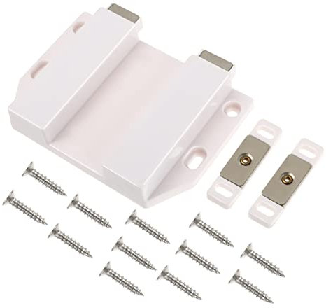 HOMSFOU Pestillo Magnético Automático para Gabinete Presión Sin Manija Cierre Seguro para Armarios y Libreros Sistema de Rebote Automático para Muebles de Cocina y Almacenamiento