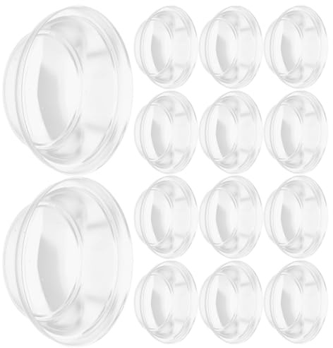 OFFSCH 50 Pezzi Coperture Protettive Trasparenti per Piantine in Plastica Cupole Rotonde per Germinazione e Serra Cappucci per Vasi da Giardino Adatti a Coltivazione e Protezione