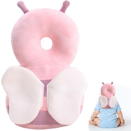 Gxdamxz Protector de Cabeza Anticaídas, Mochila Cojín de Seguridad Ajustable - Rosa