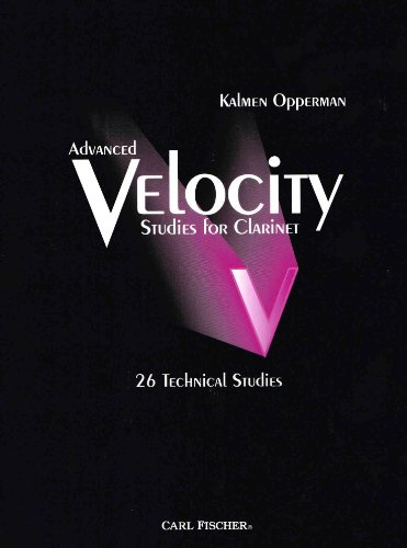 Advanced velocity studies for clarinet clarinette