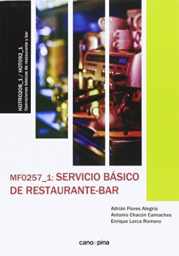 MF0257 Servicio básico de restaurante-bar (SIN COLECCION)