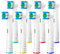 Oral B Compatible Toothbrush Head, Yanaboo Replacement Brush Heads for Most Braun Oral B Electric Toothbrushes of Vitality Pro Smart Genius Series, Precision Clean and Plaque Removal (8 Pack in White)