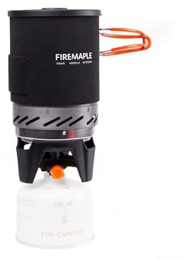 Fire-Maple Fixed Star 1 Backpacking and Camping Stove System | Outdoor Propane Cooking Gear | Portable Pot/Jet Burner Set | Ideal for Hiking, Trekking, Fishing, Hunting Trips and Emergency Use