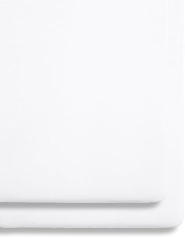 2 Pack Kinderbett Spannbettlaken 44 x 80cm - Weiß - Leicht, Atmungsaktiv & Luxuriös aus Jersey-Baumwolle Hergestellt, um zu halten & Passgenauigkeit für SnüzPod Bettkästchen zu gewährleisten.