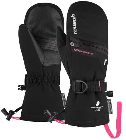 Reusch Lando R-TEX XT Junior guanti da sci molto caldi, impermeabili e traspiranti, guanti invernali da sci, per bambini, ragazzi e ragazze