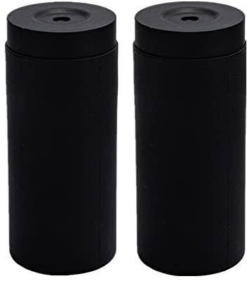 2-Piece Black Squeeze Dish Soap Dispenser - Silicone, Easy Squeeze for Essential Oil, Lotion, Shampoo, Conditioner, Dishwashing Liquid - Not Leaky, Easy to Refill