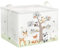 Clastyle 36L Groß Waldtier Hirsch Fuchs Kinder Aufbewahrungskorb mit Henkel Weiß Rechteckig Spielzeug Kleidung Aufbewahrungsbox für Kinderzimmer Bad