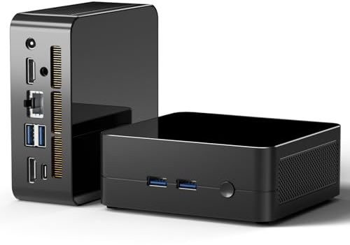 AskHand Ryzen 5 3550H Ryzen Mini PC (4C/8T 3.7 GHz) 16GB DDR4 512GB SSD, Win11 Pro/WiFi 6/ BT-5.2/ USB*4/ Type-C/HDMI*2, 4K @ 60Hz 3 pantallakuna simultáneamente