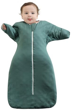 Aomloge PuppyPaws Baby Sleep Sack 2.5 TOG, Transitional Swaddle with Arms Up Length Sleeves and Mitten Cuffs, Sleep Sack 9-15 Months, Wearable Blanket Baby