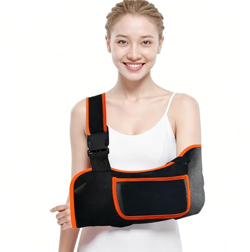 llikknve Sling for Arm Support, Arm Sling for Shoulder Wrist Injury, Reversible Adjustable Shoulder sling with Neck Pad for Men Women