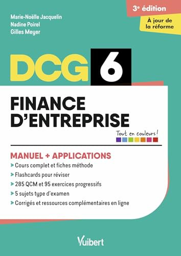 DCG 6 - Finance d'entreprise : Manuel et Applications - Réforme 2026-2027: Maîtriser les compétences et réussir l'examen