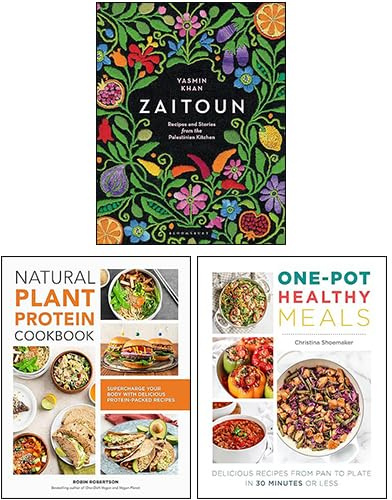 Zaitoun, One Pot Healthy Meals & Natural Plant Protein Cookbook 3 Books Collection Set