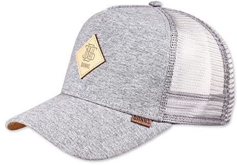 Djinns Trucker Cap HFT Cap Jersey Patch Heather Grey Hellgrau, Size:OneSize
