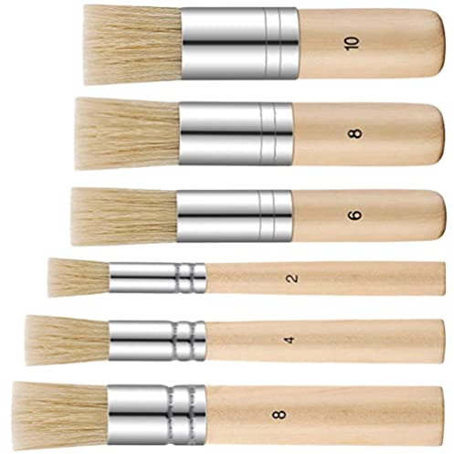 FAVOMOTO 6pcs Multi-Function Ergonomic Watercolor Paint Brush Portable and Lightweight for Artists for Figure and Doll Painting for Educational Use and Creativity Cultivation
