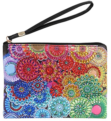 JSRQT 5D DIY Pittura Diamante Borsa a Tracolla Borse Mano con Catena Arte Punto Croce Bag per Festa di Viaggio Vacanza Donna
