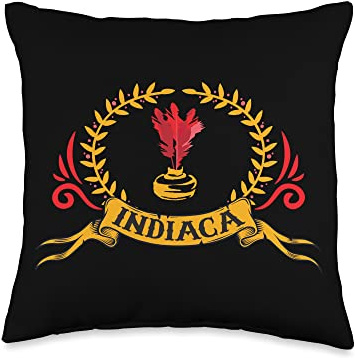 Indiaca Sport, Indiaca Handball, Indiaka Shuttlecock, Play Players, Indiaca Throw Pillow, 16x16, Multicolor