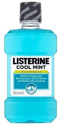 Listerine Essentials Cool Mint Mouthwash 250ml (Pack of 2)