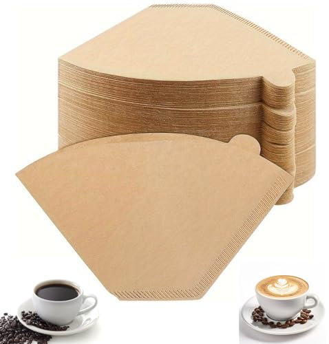 Pizsieat 200 Piezas Papel de Filtro de Café Filtro Papel Cafetera Filtro de Café Cónico Accesorios Filtros de Papel de Café para Cafeteras Vasos Filtrantes
