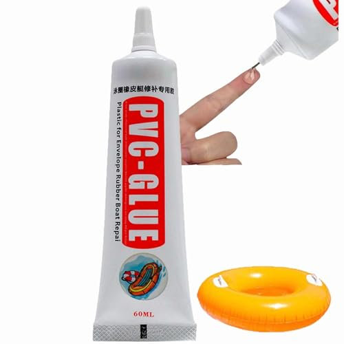 Multipurpose Glue, 60ml PVC Fix Glue - Transparent, Waterproof & High-Strength Liquid Adhesive for Inflatable Boats, Pools, and More - Multi-Function Fix Kit with Oily and Welding Glue Options