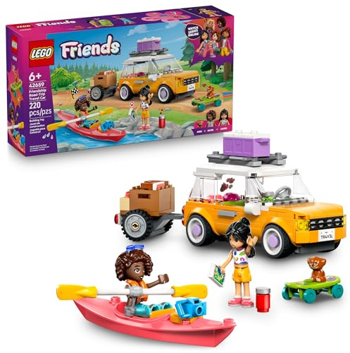 LEGO Friends Friendship Road-Trip Travel Car Toy - Buildable Storytelling Playset with Pretend Play Toys and Puppy Figurine - Fun Birthday Gift Idea for Girls & Boys, Ages 6+ - 42659