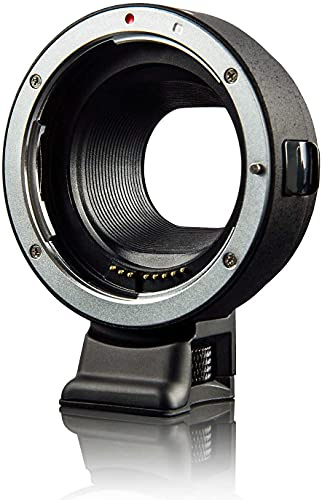 EF-EOS M - Adattatore per obiettivo autofocus in metallo, compatibile con obiettivo Canon EF per fotocamera EOS-M (EF-M Mount) CAN0N EOS M M2 M3 M5 M6 M10 M50 M100 M200