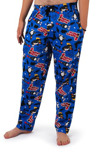 Wallace & Gromit Men’s Lounge Pants – 100% Cotton Pyjama Bottoms with Pockets – Official Aardman Loungewear – Funny All Over Character Print Sleep Trousers (M)