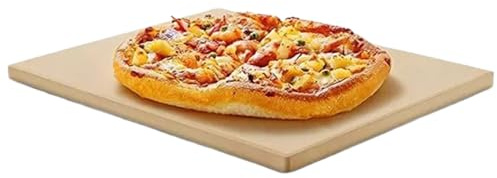 Walopola Pizzasten för grill – rektangulär bakplåt | non-stick pizzasten för grillning, grillning, ugn, matlagning, bröd, inomhus, utomhus, camping, restaurang