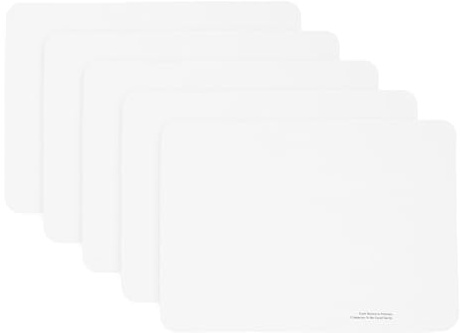 Alipis 5Pcs White Microfiber Vinyl Record Cleaner Cloth Set for Audio Disc Cleaning, Fingerprint-Free CD and Dvd Maintenance Rags, Multi-Purpose Screen and Wipes for Home Use