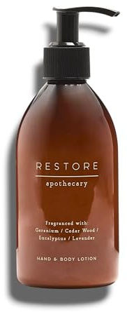 Mārks & Spēncēr | Restore Hand & Body Lotion - Geranium Cedar Wood Eucalyptus Lavender | 250mL