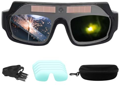 Welding Glasses | All Day Comfort with Carry Case,Welders Eye Protection Glasses | for Construction Site Workshop Professionals Enthusiasts Mechanics