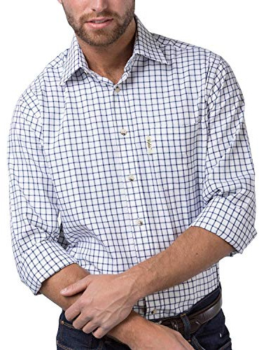 Rydale Mens Country Check Shirts (2XL, Richmond Navy/White)