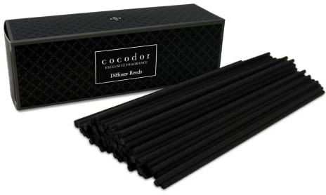 COCODOR Diffuser Black Fiber Reed Sticks(100pcs, 8 x 4mm)