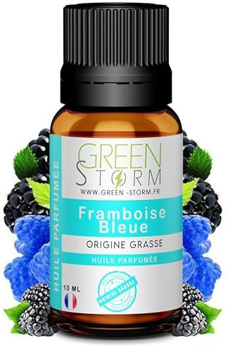 HUILE PARFUMÉE Framboise bleue 10 ml, Huile essentielle - Diffusion, Cosmétique, Massage, Bain aromatique - DIY Bougie, Savon, Crème, Huile, Lotion - Peau Cheveux Green-Storm